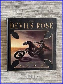 Brom DEVIL'S ROSE 1st Edition HC SIGNED Autographed Inscribed Illustrated Novel