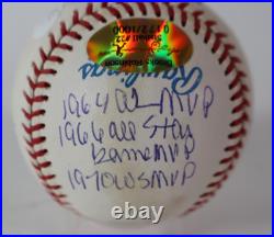 Brooks Robinson Autographed/Inscribed Career Stats Baseball LE 172/1000 JSA COA Brooks Robinson Autographed/Inscribed Career Stats Baseball LE 172/1000 JSA COA