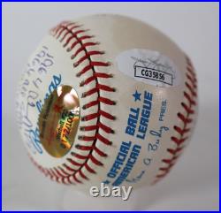 Brooks Robinson Autographed/Inscribed Career Stats Baseball LE 172/1000 JSA COA Brooks Robinson Autographed/Inscribed Career Stats Baseball LE 172/1000 JSA COA