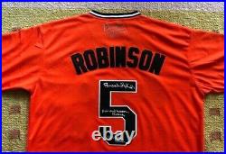 Brooks Robinson Signed (2x) Autograph Baltimore Orioles MLB Jersey INSCRIBED