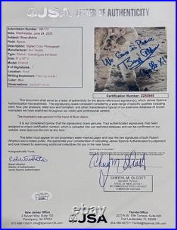 Buzz Aldrin Signed, Inscribed 8x10 Photo. We Came In Peace, Apollo 11. JSA