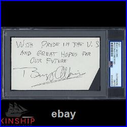 Buzz Aldrin signed Cut PSA DNA Slabbed Inscribed Auto Apollo 11 Astronaut C3787