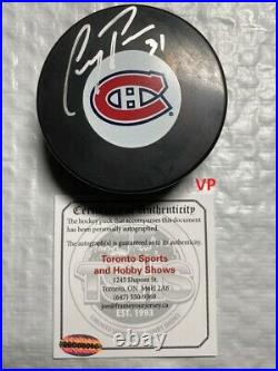 CAREY PRICE Autographed/Inscribed Montreal Canadiens NHL InGlasCo. Hockey Puck