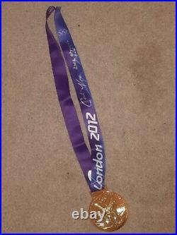 CARLI LLOYD AUTOGRAPH SIGNED 2012 Olympic Gold Inscribed medal USWNT SOCCER JSA