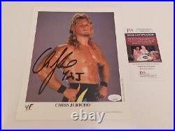 CHRIS JERICHO Signed / Autographed WWE Promo Photo P-565 Y2J Inscribed JSA COA