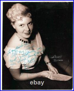 CLARAMAE TURNER SIGNED INSCRIBED AUTOGRAPH PORTRAIT 1950s ORIG PHOTO MA67