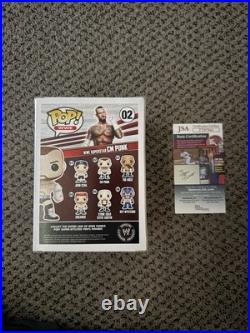 CM Punk Signed Funko Pop 02 Autograph Inscribed WWE RAW Wrestlemania JSA COA