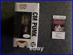 CM Punk Signed Funko Pop Autograph WWE RAW JSA COA Inscribed Best in The World