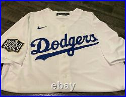 COREY SEAGER Dodgers Autographed Fanatics 2020 World Series MVP Inscribed Jersey