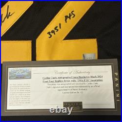 Caitlin Clark SIGNED INSCRIBED BLACK NIKE IOWA JERSEY autograph Panini COA /122