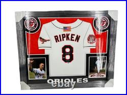 Cal Ripken Signed Autographed Inscribed Orioles Custom Framed Jersey Fanatics