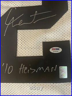 Cam Newton Autographed Signed Auburn Football Jersey PSA Inscribed 10 Heisman