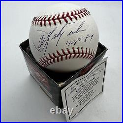 Carl Yastrzemski Autographed American League Signed Baseball inscribed HOF 89