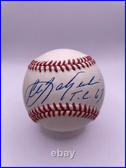 Carl Yastrzemski Signed Autographed Inscribed TC 67 American League Baseball JSA