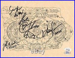 Cast signed autographed inscribed Goonies Map JSA PSA Feldman Astin Choen KeQuan