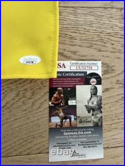 Cbs Sports Jim Nantz Signed Masters Flag Jsa Coa Autograph Inscribed Rare