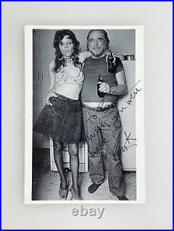 Charles Bukowski Buk Signed Inscribed Photograph With Georgia Peckham-Krellner