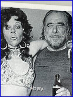 Charles Bukowski Buk Signed Inscribed Photograph With Georgia Peckham-Krellner