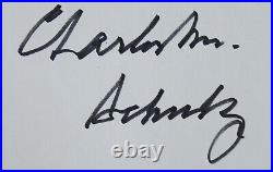 Charles M. Schulz Inscribed Book Signed