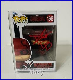Charlie Cox Signed Daredevil Funko Pop #1543 Autograph Born Again Inscribed DD