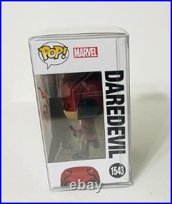 Charlie Cox Signed Daredevil Funko Pop #1543 Autograph Born Again Inscribed DD