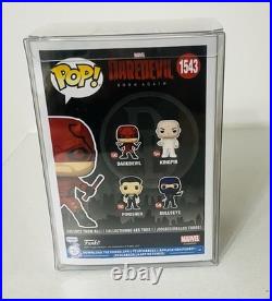 Charlie Cox Signed Daredevil Funko Pop #1543 Autograph Born Again Inscribed DD