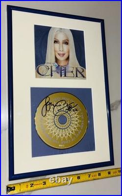 Cher Greatest Hits Cd Signed, Autograph And Inscribed. Mint+, Great Frame Rare