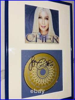Cher Greatest Hits Cd Signed, Autograph And Inscribed. Mint+, Great Frame Rare