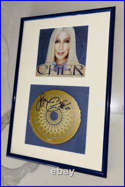 Cher Greatest Hits Cd Signed, Autograph And Inscribed. Mint+, Great Frame Rare