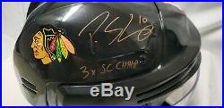 Chicago Blackhawks PATRICK SHARP Full Size Pro Helmet Autographed inscribed NHL