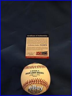 Chipper Jones Autographed & Inscribed Retirement Baseball PSA/DNA