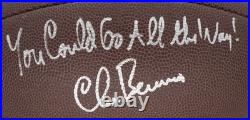 Chris Berman Signed/Autographed & Inscribed Wilson NFL Football ESPN BAS 212308