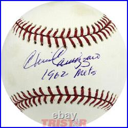 Chris Cannizzaro Signed Autographed MLB Baseball Inscribed 1962 Mets PSA