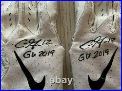 Chris Godwin autographed inscribed Game Used Gloves NFL Tampa Bay Buccaneers JAG