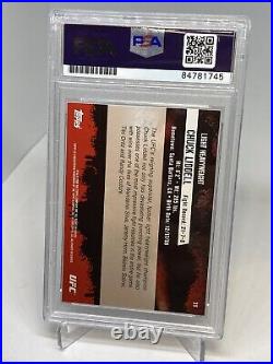 Chuck Liddell Signed RC Inscribed The Iceman 2009 UFC Topps PSA 10 RARE