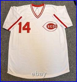 Cincinnati Reds Pete Rose Autographed Signed Inscribed Custom Jersey Jsa Coa