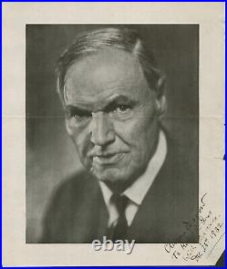 Clarence Darrow Inscribed Book Photograph Signed 12/25/1932