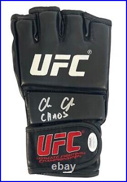 Colby Covington autographed signed inscribed glove UFC JSA Witness Kamaru Usman