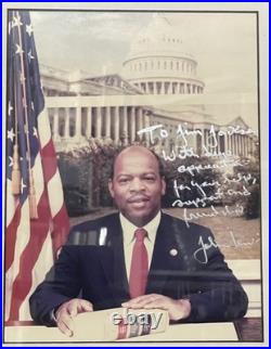 Congressman & CIVIL Rights Leader, John Lewis Signed, Inscribed Photo