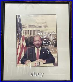 Congressman & CIVIL Rights Leader, John Lewis Signed, Inscribed Photo