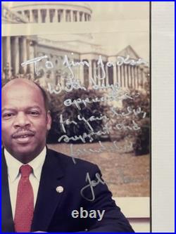 Congressman & CIVIL Rights Leader, John Lewis Signed, Inscribed Photo
