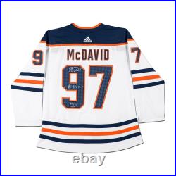 Connor McDavid Signed Autographed Jersey Inscribed #1 Pick 2015 Oilers /97 UDA