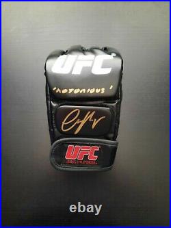 Conor McGregor Signed Autographed UFC MMA Glove Inscribed Notorious BAS Review