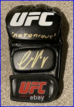 Conor McGregor Signed Autographed UFC MMA Glove Inscribed Notorious READ DESC