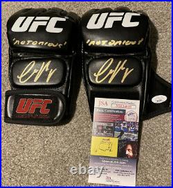 Conor McGregor Signed Autographed UFC MMA Glove Inscribed Notorious READ DESC