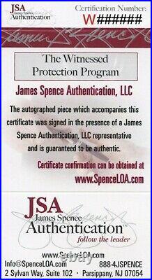 Custom Framed O. J. Simpson Autographed Jersey JSA COA Inscribed HOF 85 (Bills)