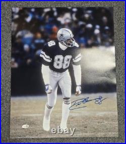 DALLAS COWBOYS DREW PEARSON AUTOGRAPHED SIGNED INSCRIBED 16x20 PHOTO JSA COA