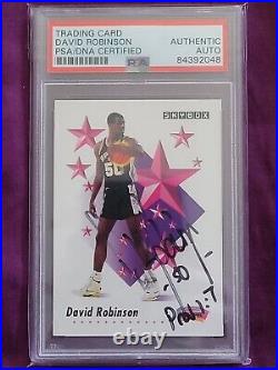 DAVID ROBINSON autographed 1991-92 Skybox PSA/DNA Certified, inscribed