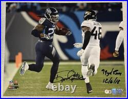 DERRICK HENRY Signed & Inscribed 16x20 (BECKETT)