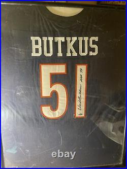 DICK BUTKUS Signed Autographed Jersey (Chicago Bears) Inscribed HOF 79